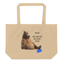 Load image into Gallery viewer, STUFFED BEAR - YOUNICHELY - Large organic tote bag
