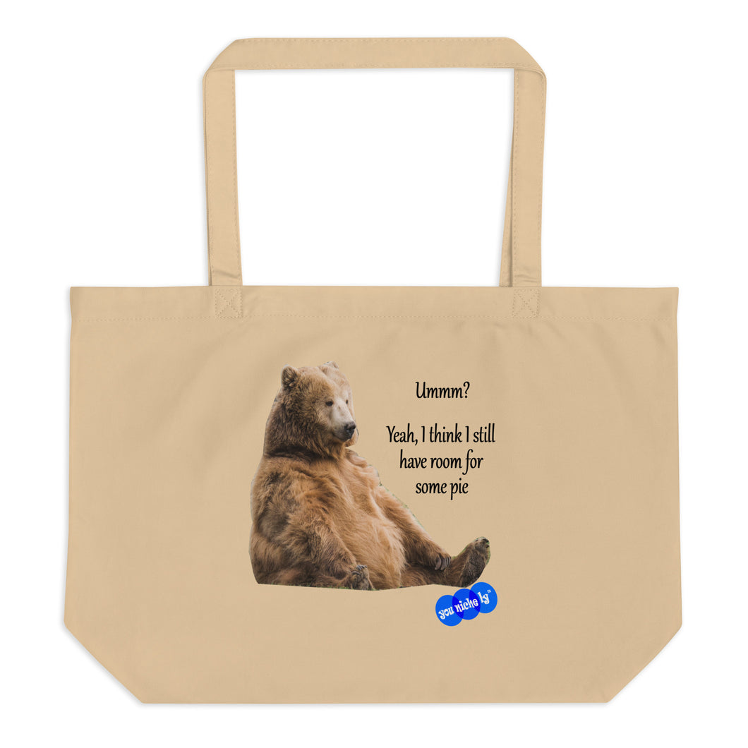 STUFFED BEAR - YOUNICHELY - Large organic tote bag