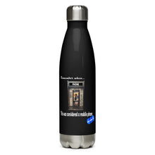 Load image into Gallery viewer, REMEMBER WHEN...MOBILE PHONE - YOUNICHELY - Stainless Steel Water Bottle
