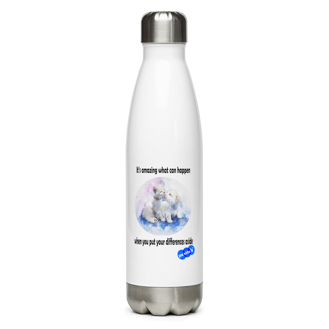 DIFFERENCES ASIDE- YOUNICHELY - Stainless Steel Water Bottle