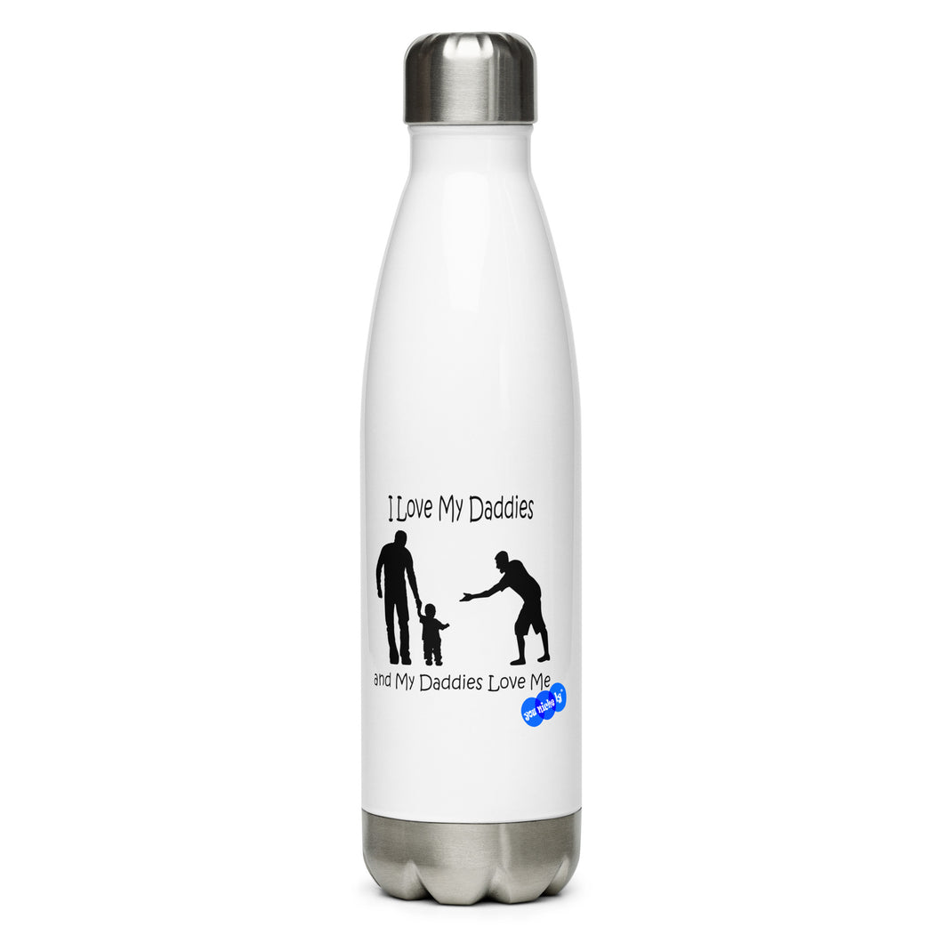 I LOVE MY DADDIES - YOUNICHELY - Stainless Steel Water Bottle