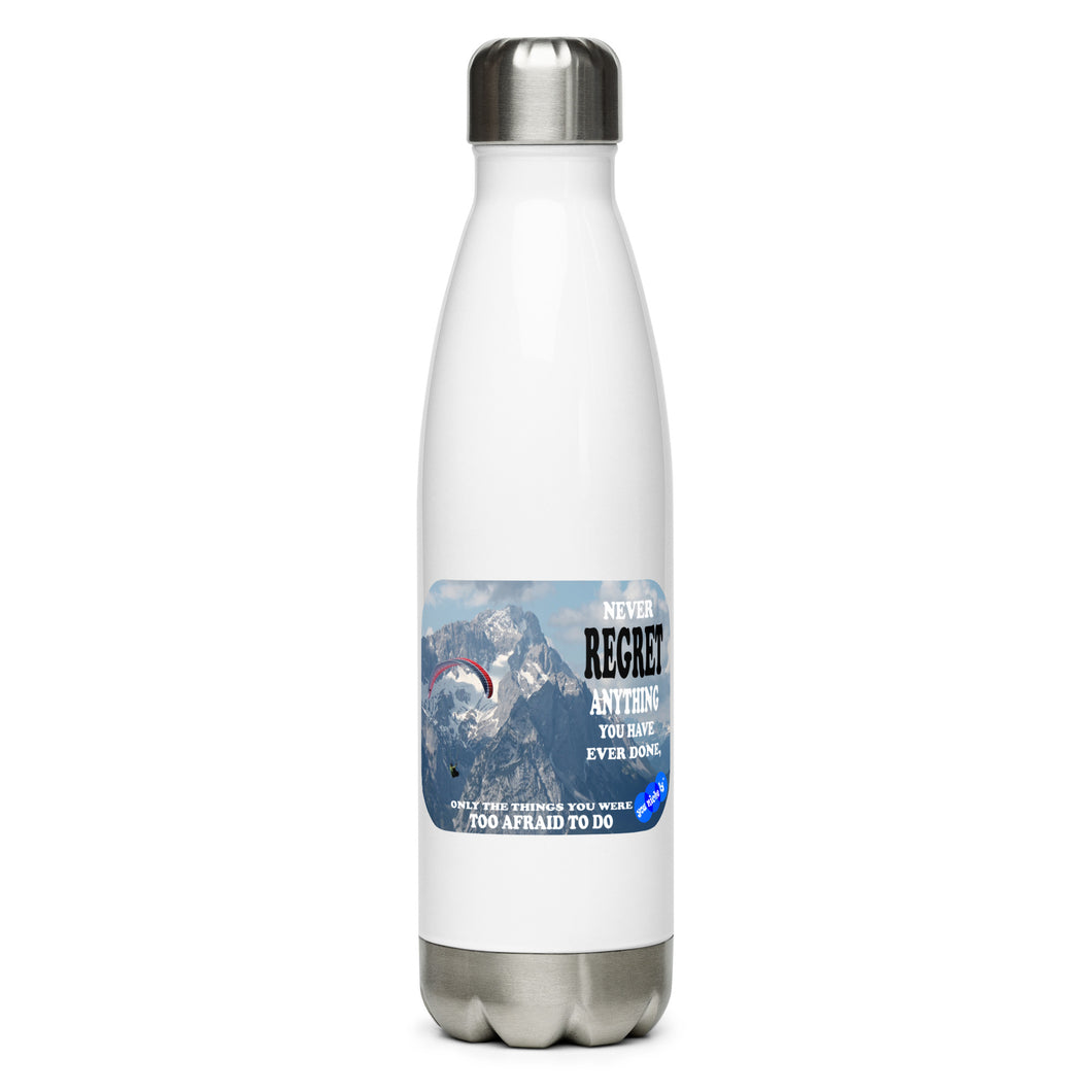 NEVER REGRET - YOUNICHELY - Stainless Steel Water Bottle