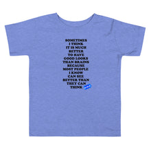 Load image into Gallery viewer, GOOD LOOKS OR BRAINS? - YOUNICHELY - Toddler Short Sleeve Tee
