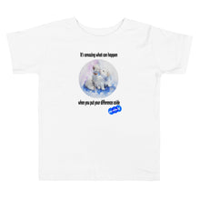 Load image into Gallery viewer, DIFFERENCES ASIDE - YOUNICHELY - Toddler Short Sleeve Tee
