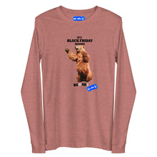 Load image into Gallery viewer, BLACK FRIDAY BEAR - YOUNICHELY - Unisex Long Sleeve Tee
