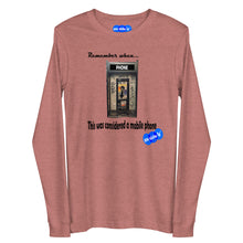 Load image into Gallery viewer, REMEMBER WHEN...MOBILE PHONE - YOUNICHELY -Unisex Long Sleeve Tee

