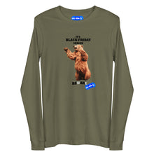 Load image into Gallery viewer, BLACK FRIDAY BEAR - YOUNICHELY - Unisex Long Sleeve Tee
