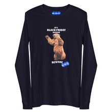 Load image into Gallery viewer, BLACK FRIDAY BEAR - YOUNICHELY - Unisex Long Sleeve Tee
