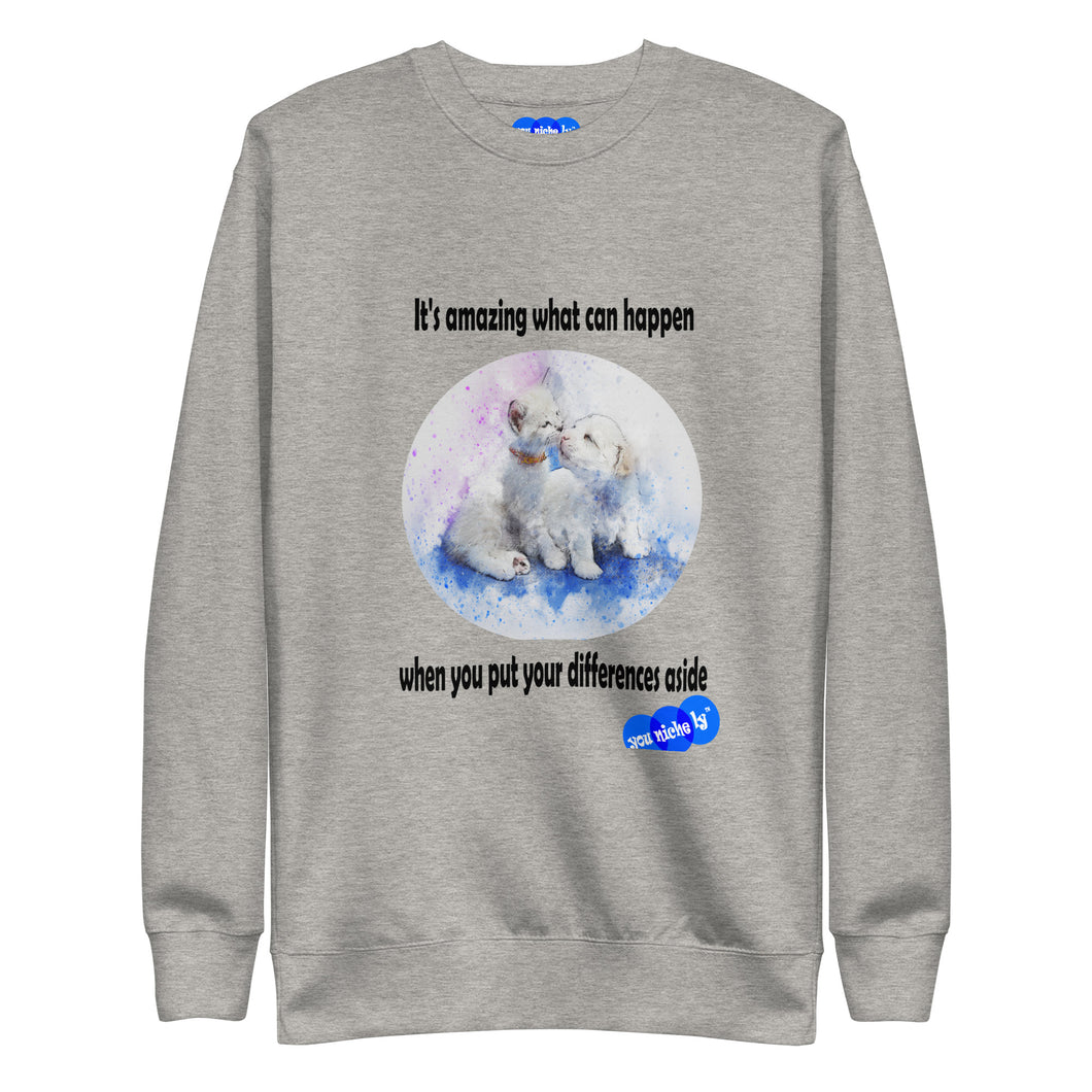 DIFFERENCES ASIDE - YOUNICHELY - Unisex Premium Sweatshirt