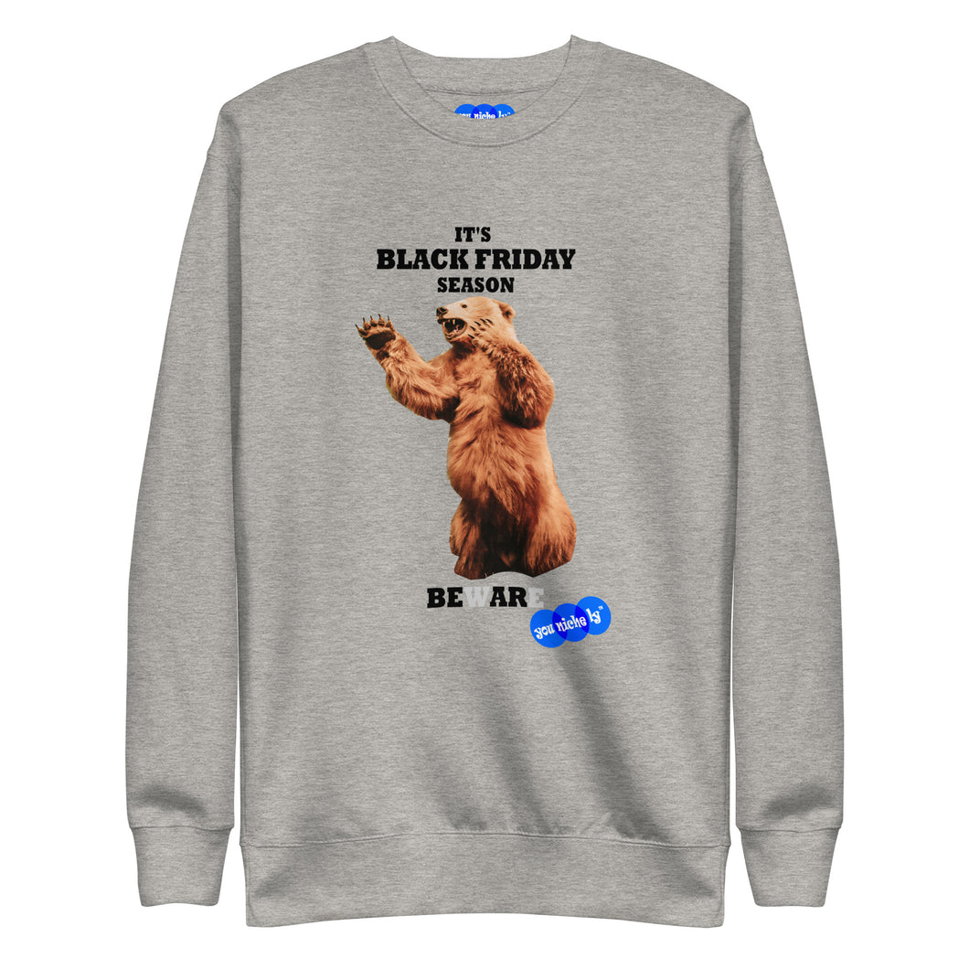 BLACK FRIDAY BEAR - YOUNICHELY - Unisex Premium Sweatshirt