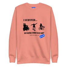 Load image into Gallery viewer, I SURVIVED...NO HELMET - YOUNICHELY - Unisex Premium Sweatshirt
