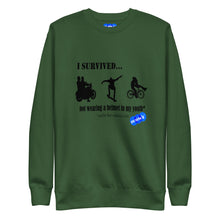 Load image into Gallery viewer, I SURVIVED...NO HELMET - YOUNICHELY - Unisex Premium Sweatshirt
