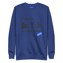 Load image into Gallery viewer, I SURVIVED...NO HELMET - YOUNICHELY - Unisex Premium Sweatshirt
