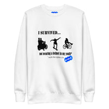 Load image into Gallery viewer, I SURVIVED...NO HELMET - YOUNICHELY - Unisex Premium Sweatshirt
