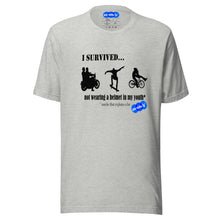 Load image into Gallery viewer, I SURVIVED...NO HELMET - YOUNICHELY - Unisex t-shirt
