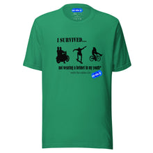 Load image into Gallery viewer, I SURVIVED...NO HELMET - YOUNICHELY - Unisex t-shirt
