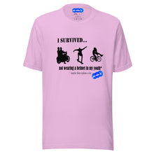 Load image into Gallery viewer, I SURVIVED...NO HELMET - YOUNICHELY - Unisex t-shirt
