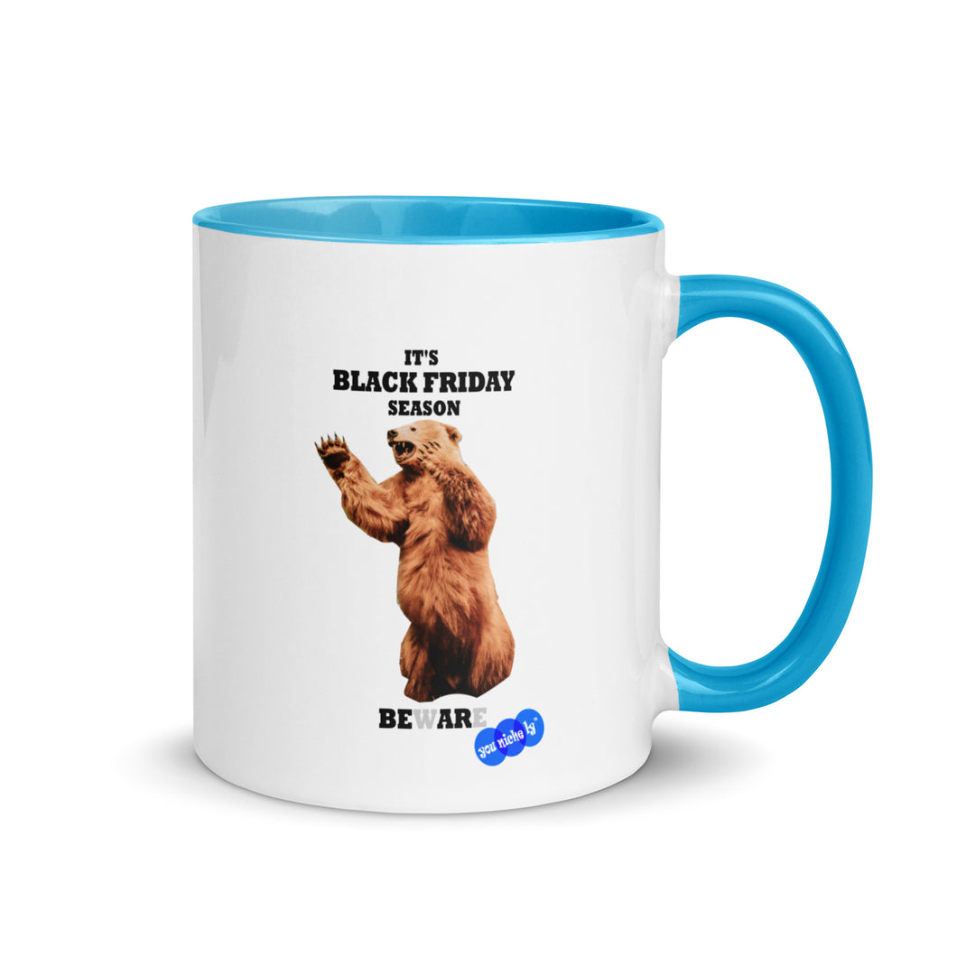 BLACK FRIDAY BEAR - YOUNICHELY - Mug with Color Inside