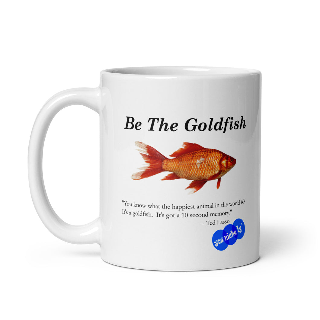 BE THE FISH - YOUNICHELY - White glossy mug
