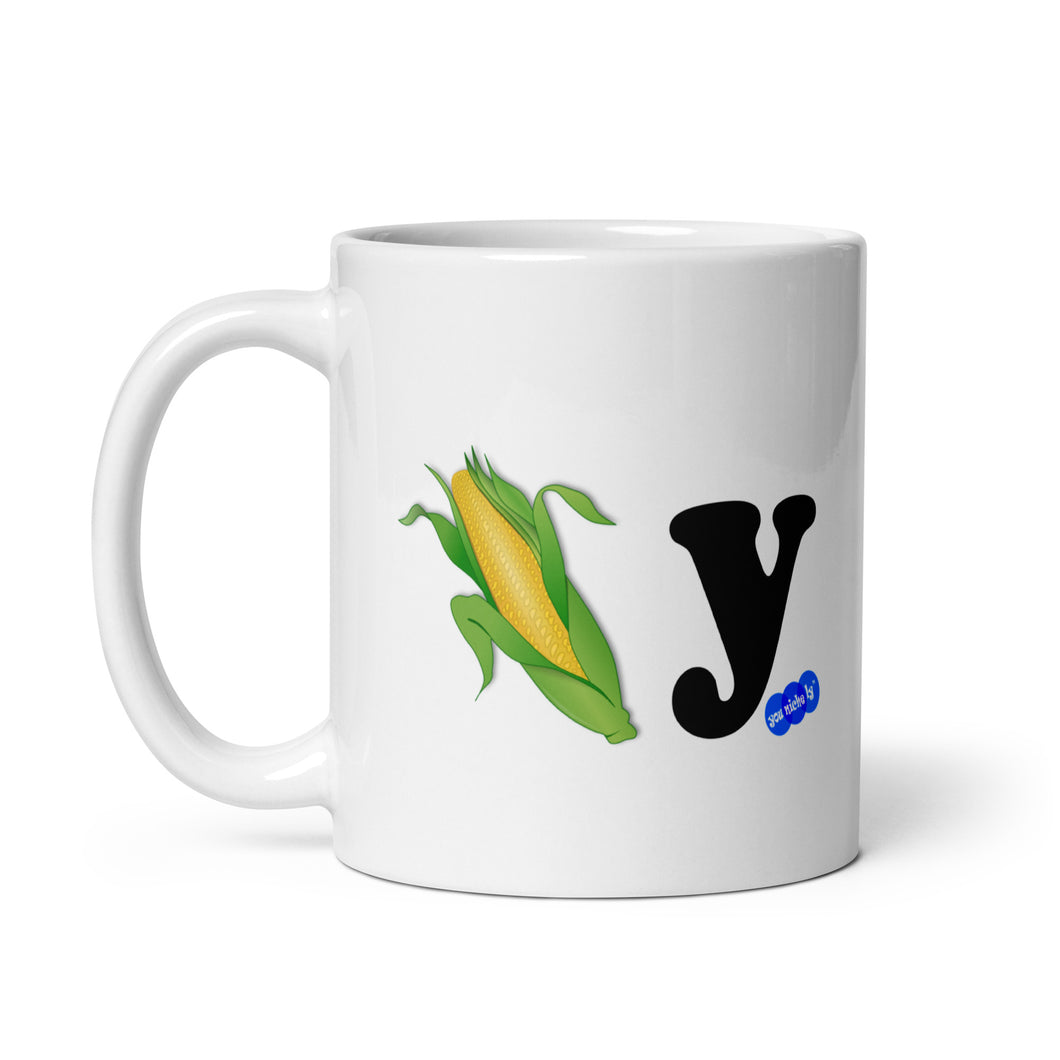 CORN Y - YOUNICHELY - White glossy mug