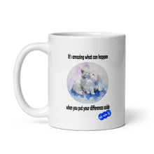 Load image into Gallery viewer, DIFFERENCES ASIDE  - YOUNICHELY - White glossy mug
