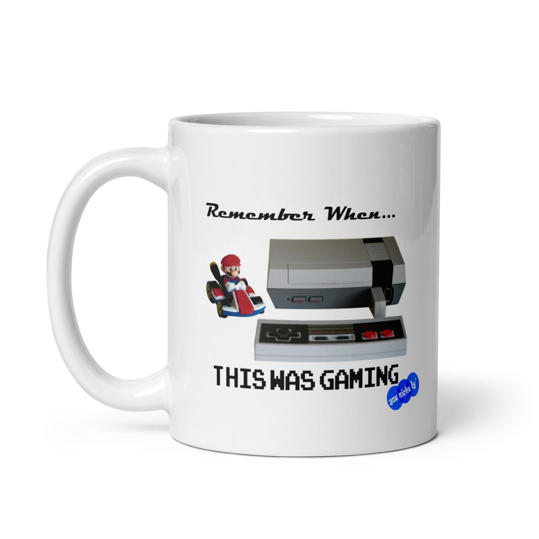 REMEMBER WHEN...GAMING - YOUNICHELY - White glossy mug