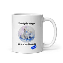 Load image into Gallery viewer, DIFFERENCES ASIDE  - YOUNICHELY - White glossy mug
