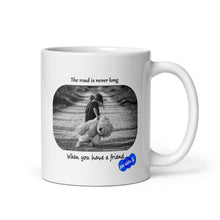 Load image into Gallery viewer, LONG ROAD - YOUNICHELY - White glossy mug
