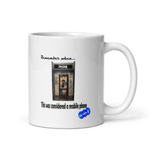 Load image into Gallery viewer, REMEMBER WHEN...MOBILE PHONE - YOUNICHELY - White glossy mug
