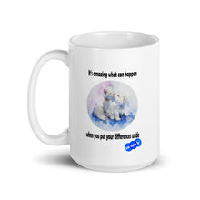 Load image into Gallery viewer, DIFFERENCES ASIDE  - YOUNICHELY - White glossy mug

