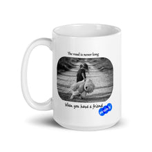 Load image into Gallery viewer, LONG ROAD - YOUNICHELY - White glossy mug
