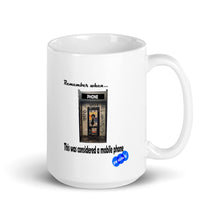 Load image into Gallery viewer, REMEMBER WHEN...MOBILE PHONE - YOUNICHELY - White glossy mug
