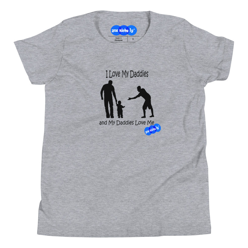 I LOVE MY DADDIES - YOUNICHELY - Youth Short Sleeve T-Shirt